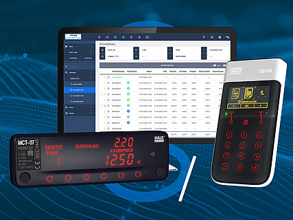 Das sind die TSE-Lösungen mit HALE: Taxameter MCT-07, Signiereinheit SEI-03 und das HALE Datencenter Das sind die TSE-Lösungen mit HALE: Taxameter MCT-07, Signiereinheit SEI-03 und das HALE Datencenter